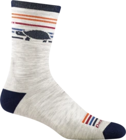 Darn Tough Men's Pacer Micro Crew Ultra-Light Cushion Running Sock - Ash (1041-ASH)