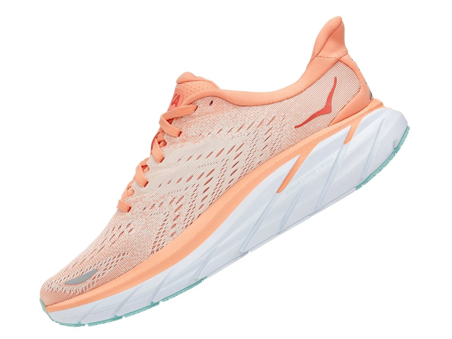 HOKA Women's Clifton 8 - Cantaloupe/Silver Peony (1119394-CSPY) HOKA Women's Clifton 8 - Cantaloupe/Silver Peony (1119394-CSPY) -marathonsports shop 1119394 CSPY 4