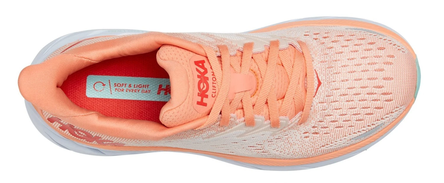 HOKA Women's Clifton 8 - Cantaloupe/Silver Peony (1119394-CSPY) HOKA Women's Clifton 8 - Cantaloupe/Silver Peony (1119394-CSPY) -marathonsports shop 1119394 CSPY 5