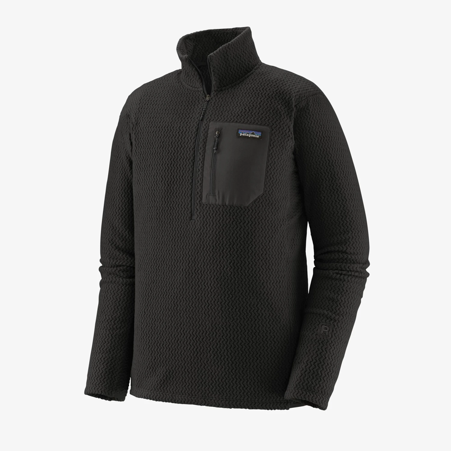 Patagonia Men's R1 Air Zip Neck - Black (40245BLK) Patagonia Men's R1 Air Zip Neck - Black (40245BLK) -marathonsports shop 40245 BLK