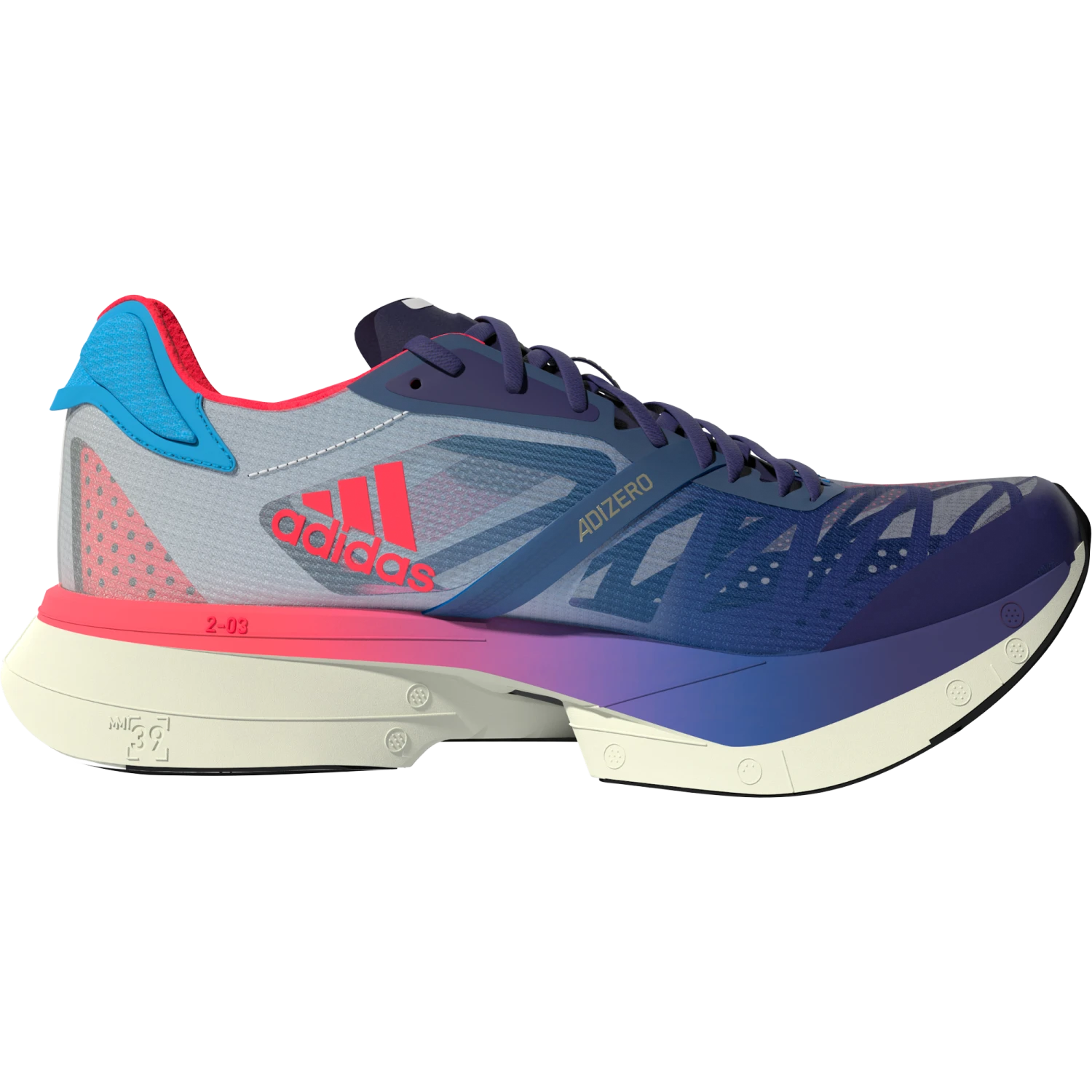 adidas Unisex Adizero Adios Pro 2 Adidas Unisex Adizero Adios Pro 2 -marathonsports shop GX3117 FTW virtual side medial center transparent