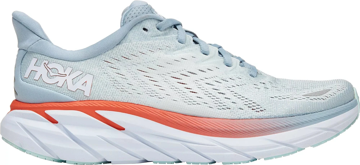 HOKA Women's Clifton 8 Wide (D) HOKA Women's Clifton 8 Wide (D) -marathonsports shop HOKAWomensClifton8Wide BlueFogPleinAir