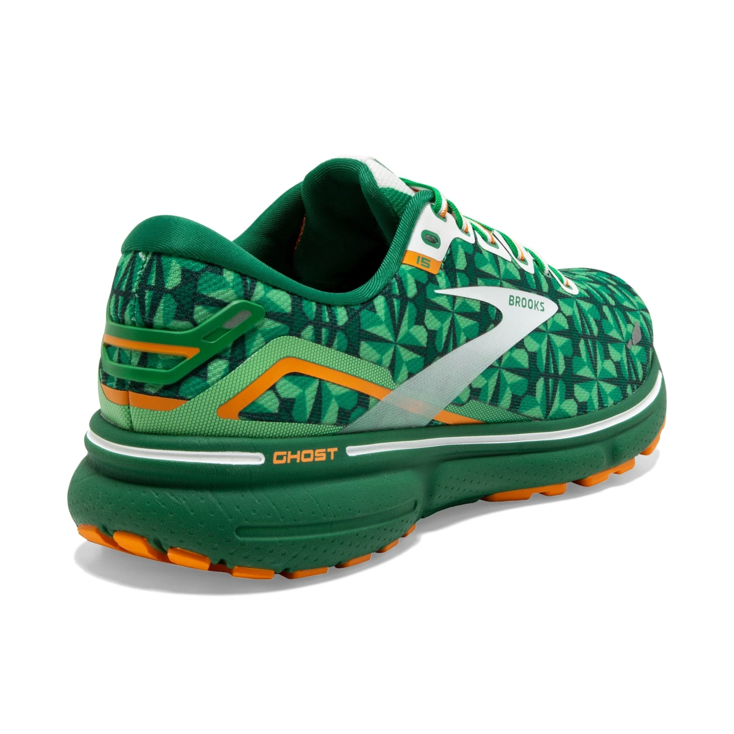 Brooks Men's Ghost 15 Brooks Men's Ghost 15 -marathonsports shop brooks mens ghost 15 running shoe st.patricks day edition green orange 1