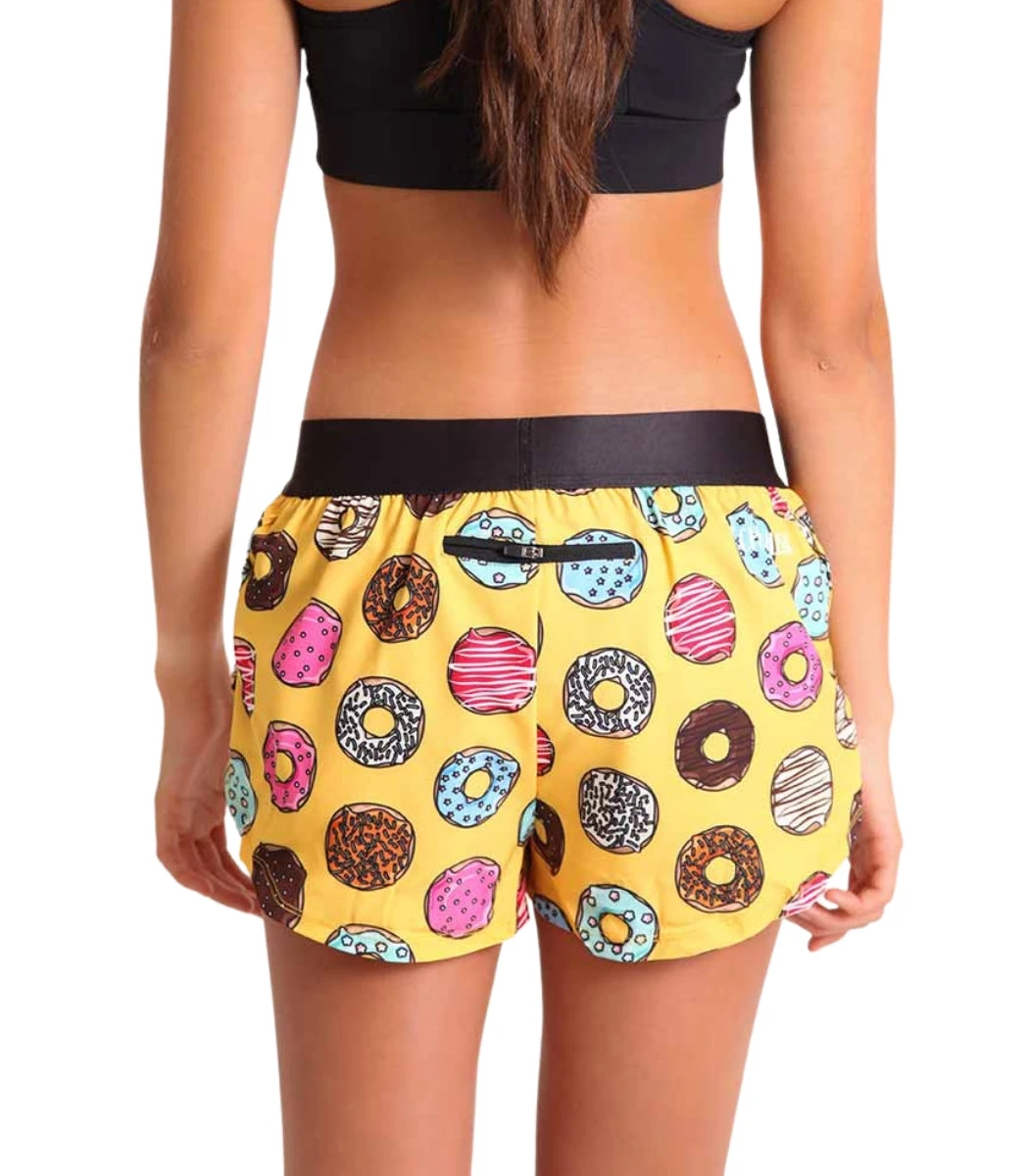 ChicknLegs Women's Shorts ChicknLegs Women's Shorts -marathonsports shop chicknlegs womens salty donuts 1.5 inch half split shorts 3