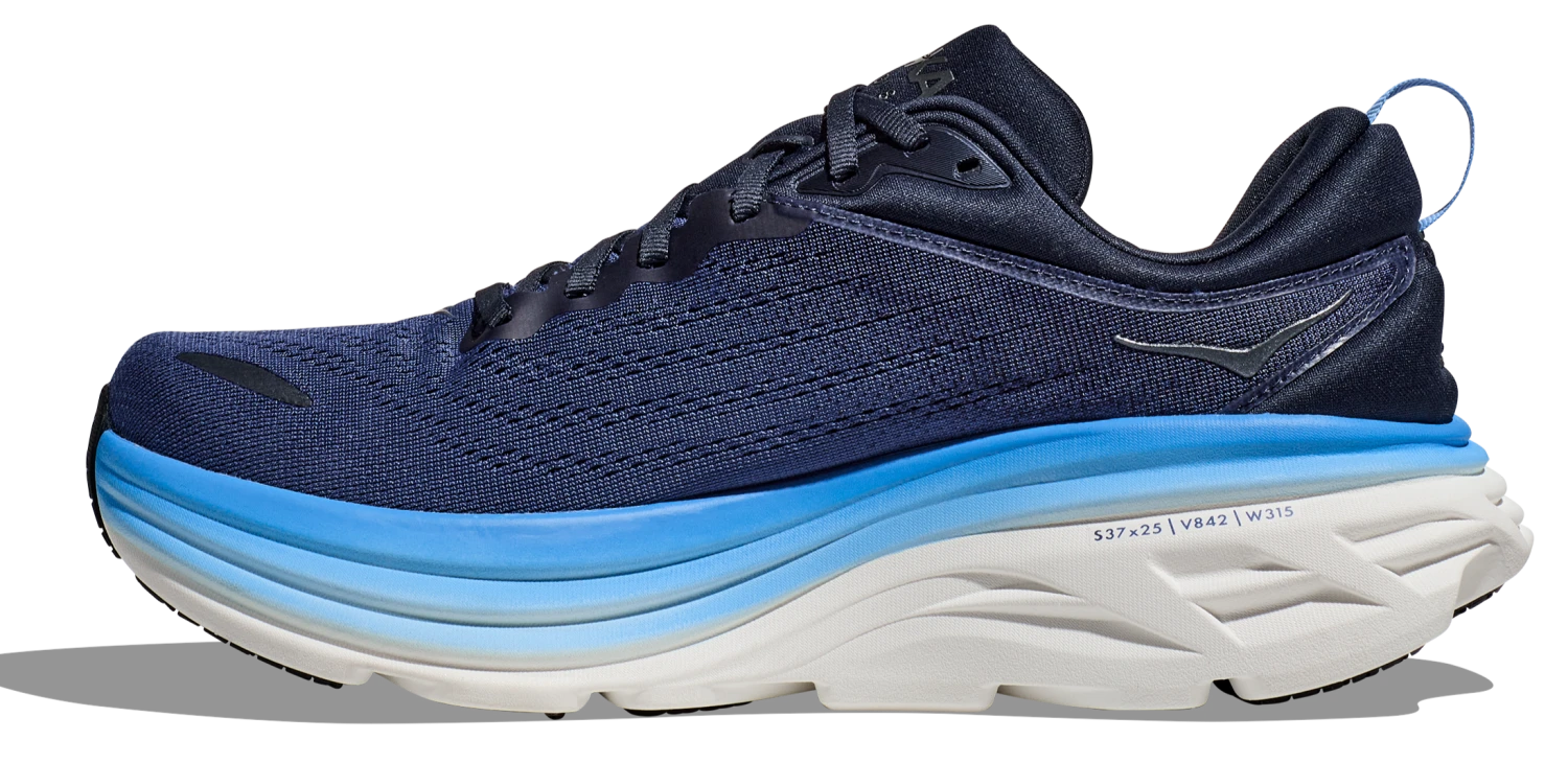 HOKA Men's Bondi 8 HOKA Men's Bondi 8 -marathonsports shop hoka mens bondi 8 running shoe outer space all aboard blue 4