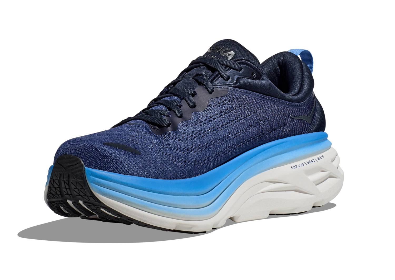 HOKA Men's Bondi 8 HOKA Men's Bondi 8 -marathonsports shop hoka mens bondi 8 running shoe outer space all aboard blue 5