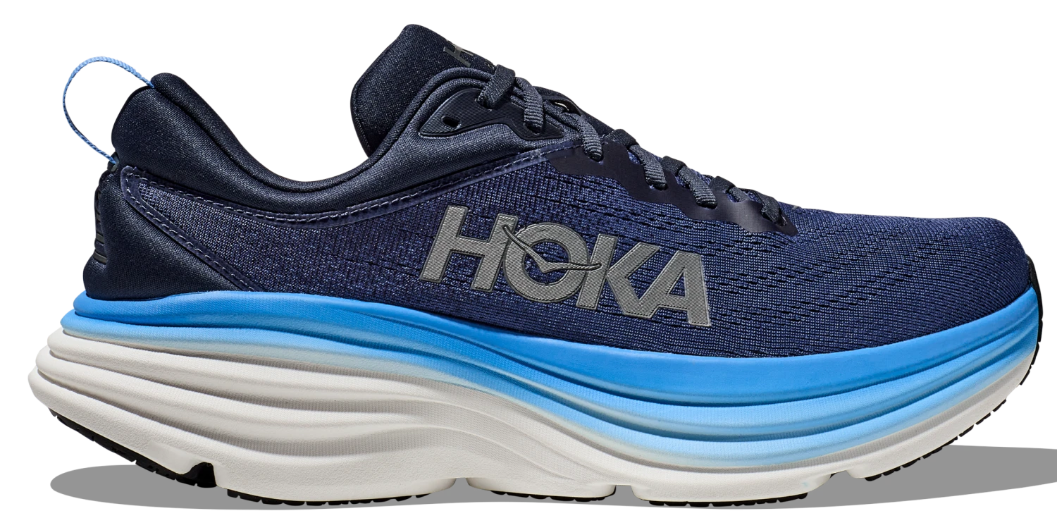 HOKA Men's Bondi 8 HOKA Men's Bondi 8 -marathonsports shop hoka mens bondi 8 running shoe outer space all aboard blue 6