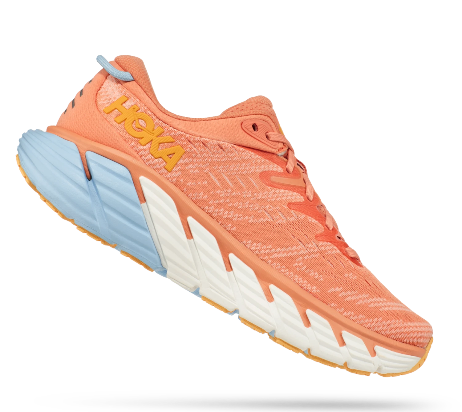 HOKA Women's Gaviota 4 HOKA Women's Gaviota 4 -marathonsports shop hoka womens gaviota 4 shell coral peach parfait 5